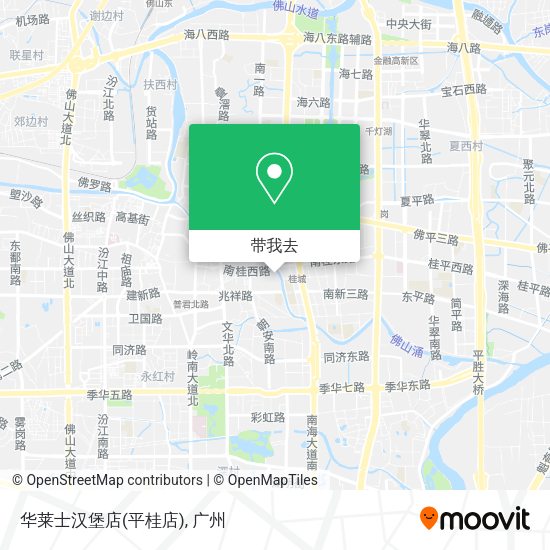 华莱士汉堡店(平桂店)地图