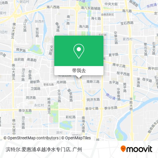 滨特尔.爱惠浦卓越净水专门店地图