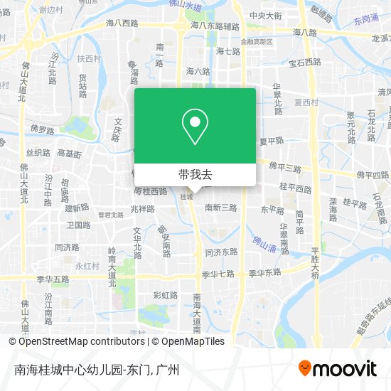 南海桂城中心幼儿园-东门地图