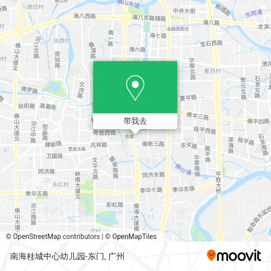 南海桂城中心幼儿园-东门地图