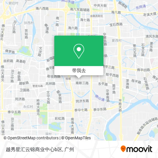 越秀星汇云锦商业中心b区地图