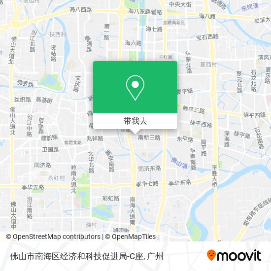 佛山市南海区经济和科技促进局-C座地图