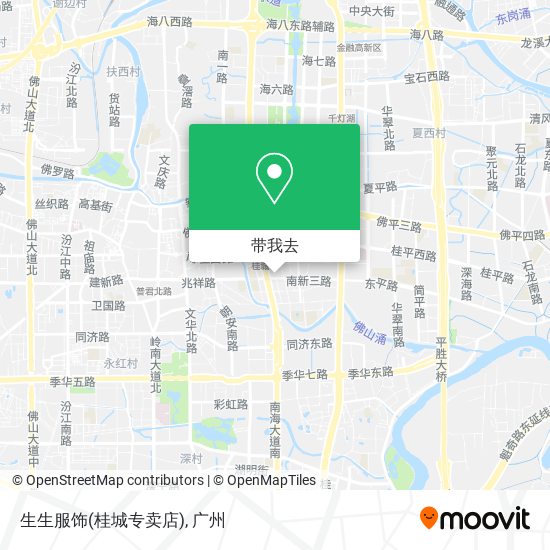 生生服饰(桂城专卖店)地图