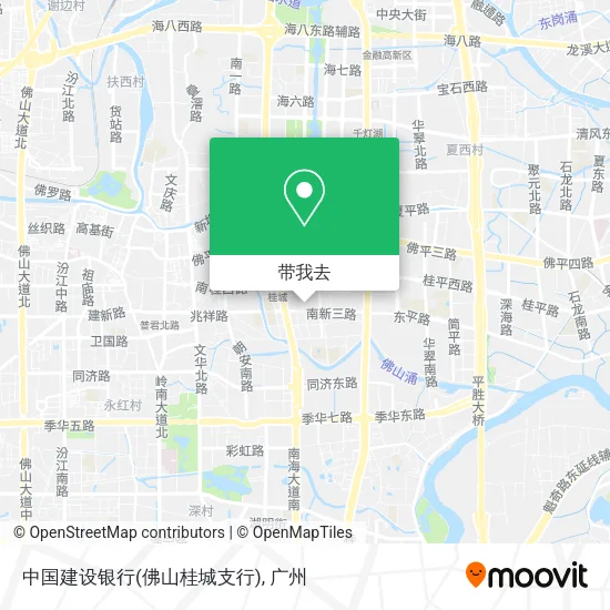 中国建设银行(佛山桂城支行)地图
