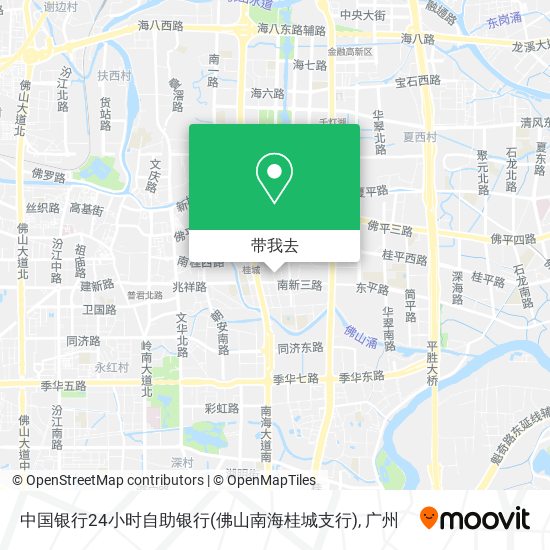 中国银行24小时自助银行(佛山南海桂城支行)地图