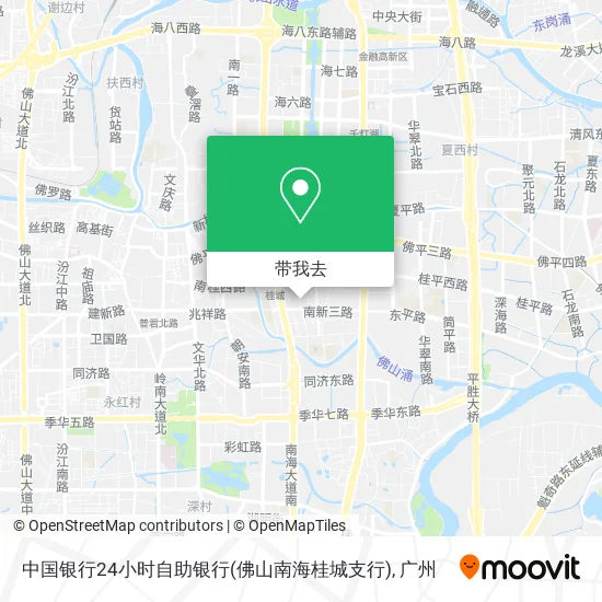 中国银行24小时自助银行(佛山南海桂城支行)地图