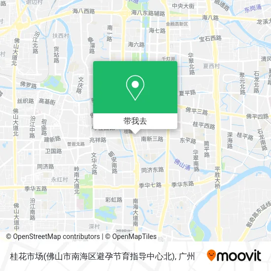 桂花市场(佛山市南海区避孕节育指导中心北)地图