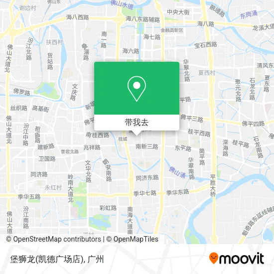 堡狮龙(凯德广场店)地图