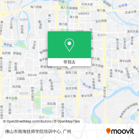 佛山市南海技师学院培训中心地图