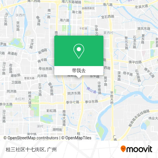 桂三社区十七街区地图