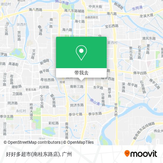 好好多超市(南桂东路店)地图