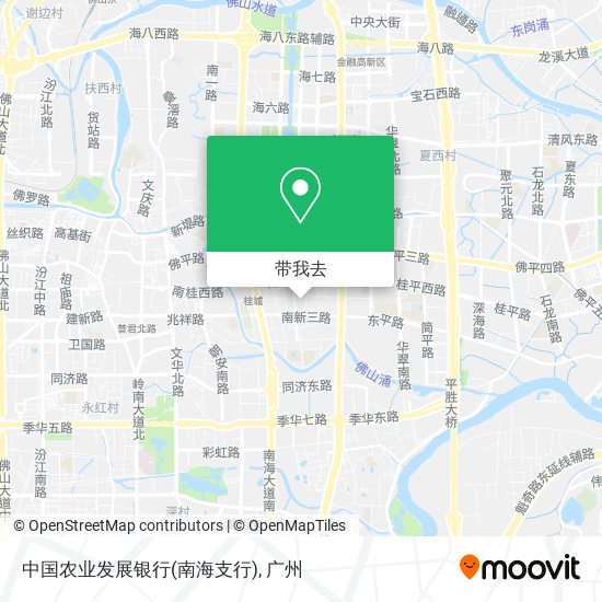 中国农业发展银行(南海支行)地图