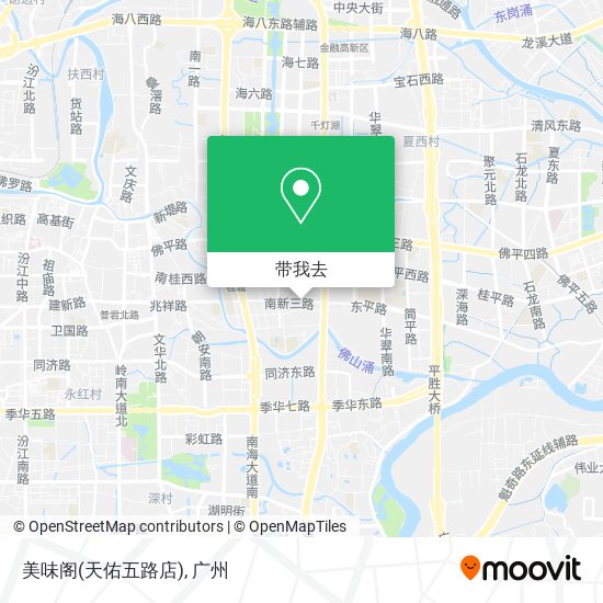 美味阁(天佑五路店)地图