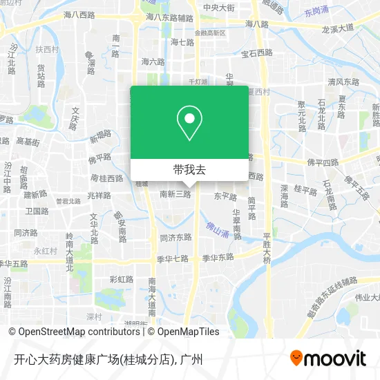 开心大药房健康广场(桂城分店)地图