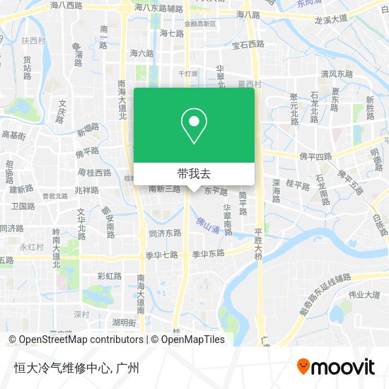 恒大冷气维修中心地图