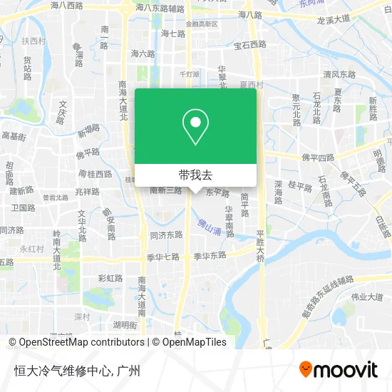 恒大冷气维修中心地图