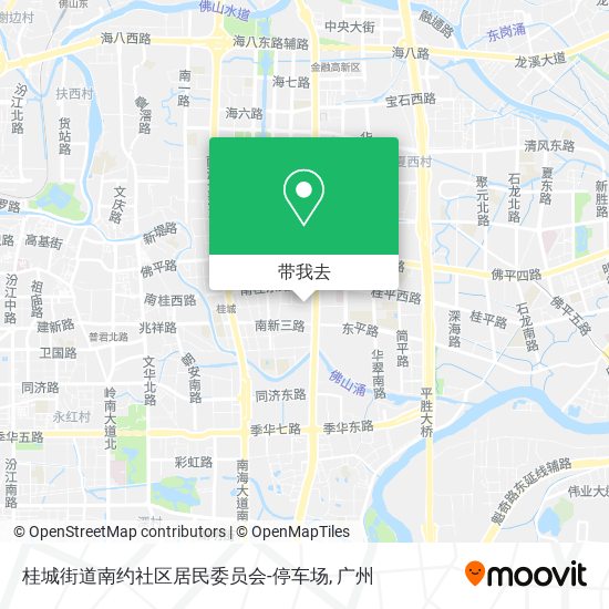 桂城街道南约社区居民委员会-停车场地图