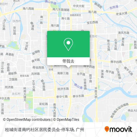 桂城街道南约社区居民委员会-停车场地图