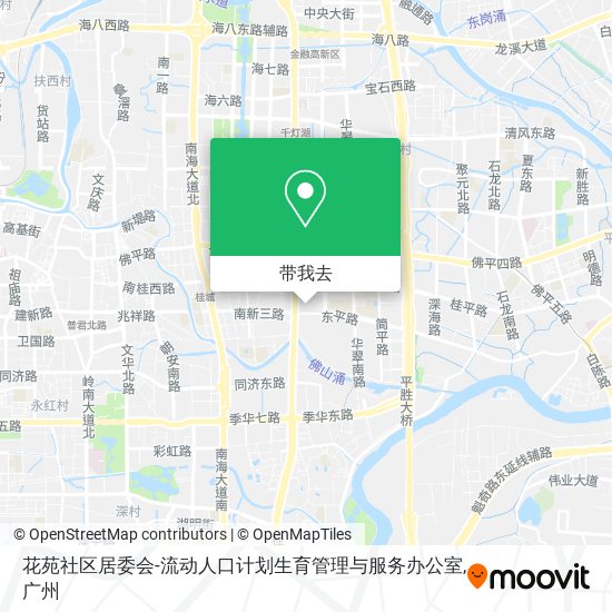 花苑社区居委会-流动人口计划生育管理与服务办公室地图