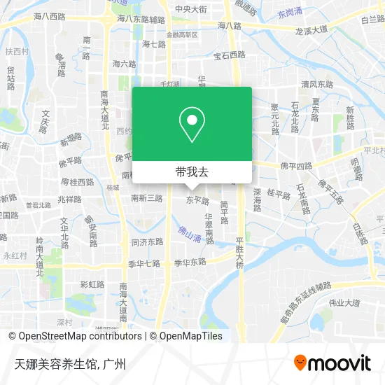 天娜美容养生馆地图