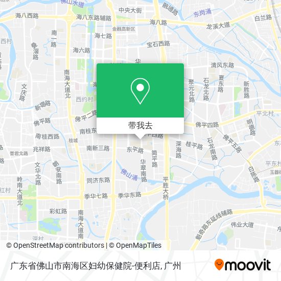 广东省佛山市南海区妇幼保健院-便利店地图