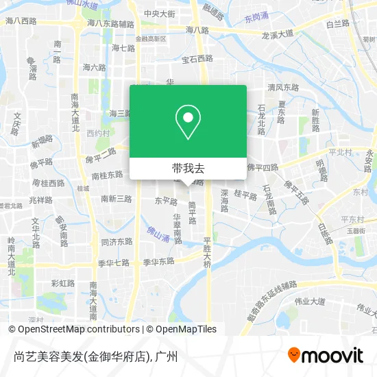 尚艺美容美发(金御华府店)地图