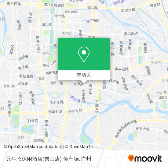 元生态休闲酒店(佛山店)-停车场地图