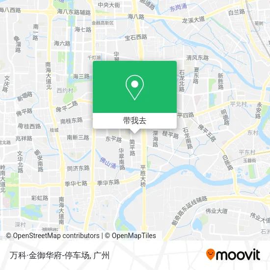 万科·金御华府-停车场地图