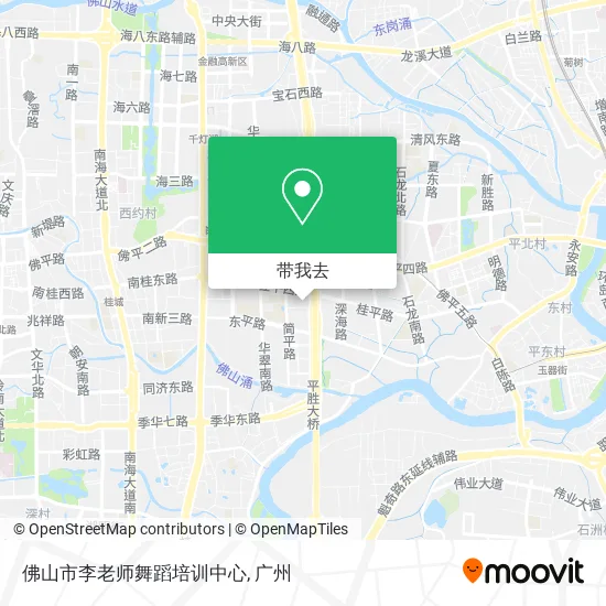 佛山市李老师舞蹈培训中心地图