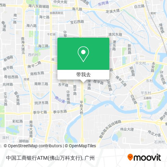 中国工商银行ATM(佛山万科支行)地图