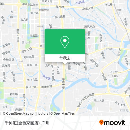 千鲜汇(金色家园店)地图