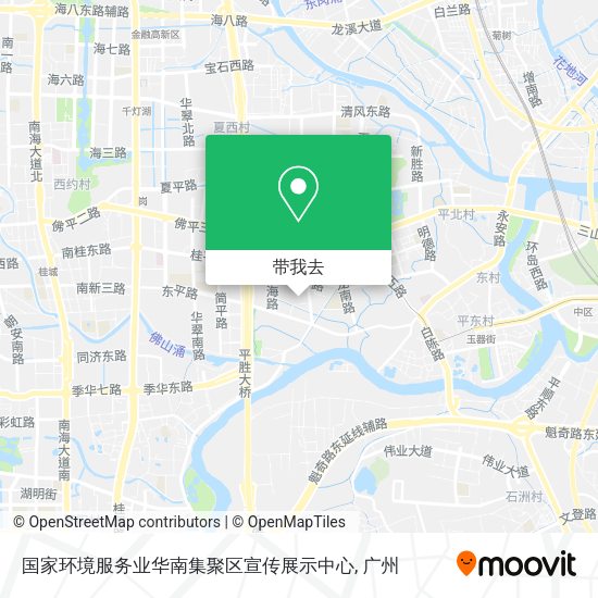 国家环境服务业华南集聚区宣传展示中心地图