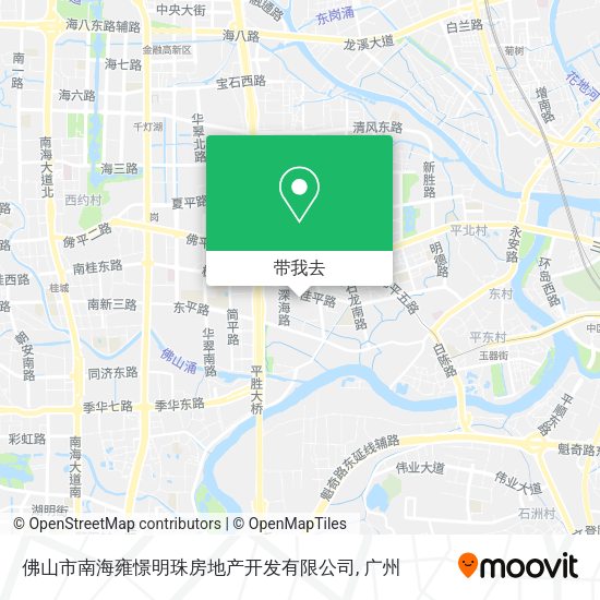 佛山市南海雍憬明珠房地产开发有限公司地图