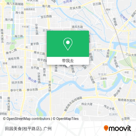 田园美食(桂平路店)地图