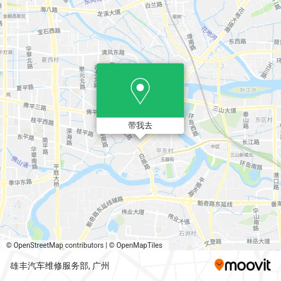 雄丰汽车维修服务部地图