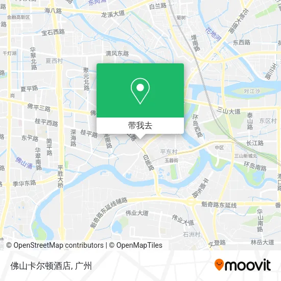佛山卡尔顿酒店地图