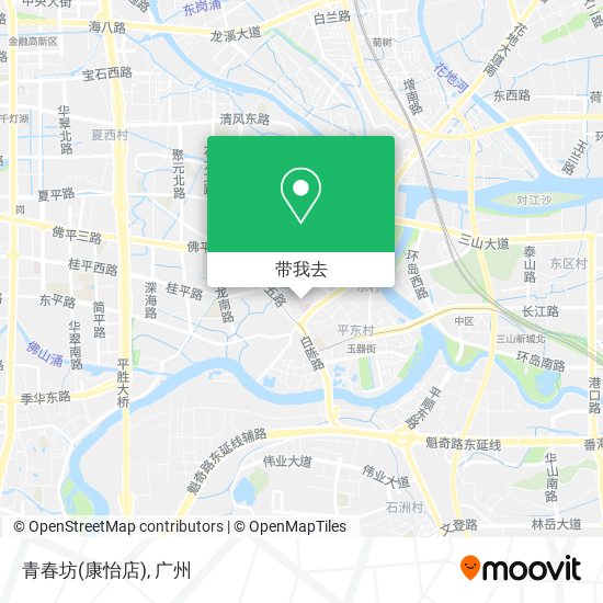 青春坊(康怡店)地图