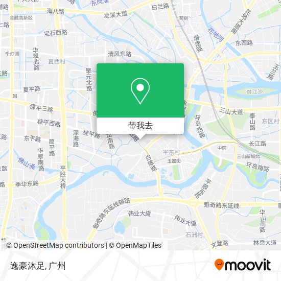 逸豪沐足地图