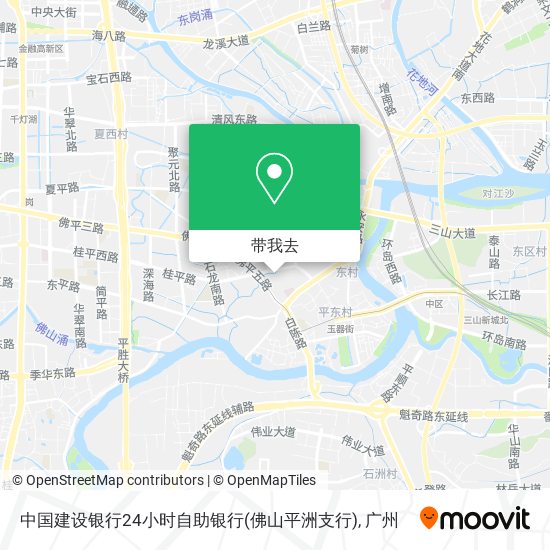 中国建设银行24小时自助银行(佛山平洲支行)地图