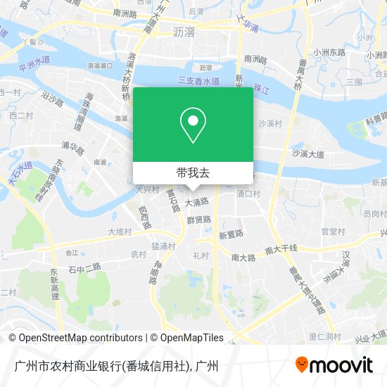 广州市农村商业银行(番城信用社)地图