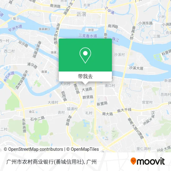 广州市农村商业银行(番城信用社)地图