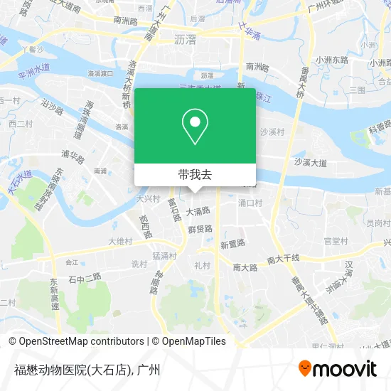 福懋动物医院(大石店)地图