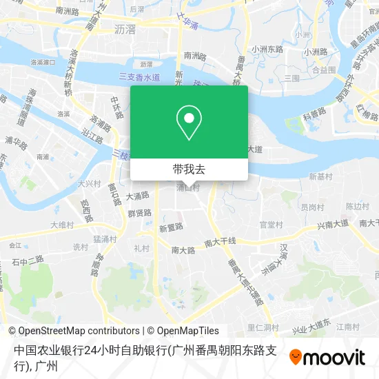 中国农业银行24小时自助银行(广州番禺朝阳东路支行)地图