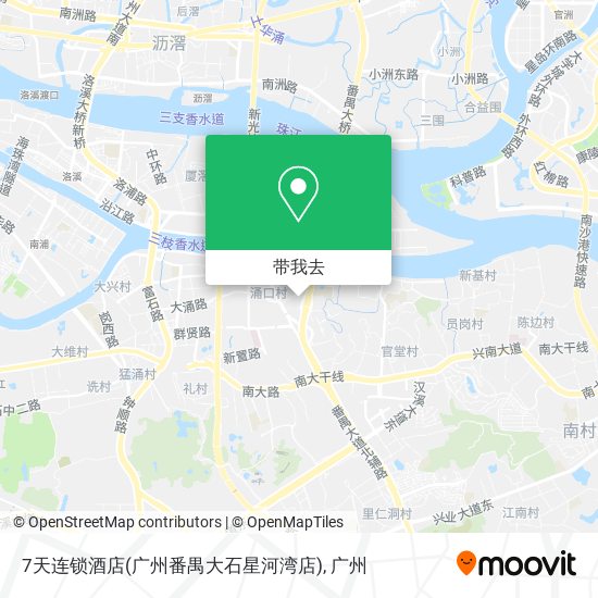 7天连锁酒店(广州番禺大石星河湾店)地图