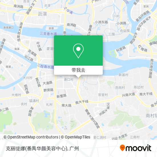 克丽缇娜(番禺华颜美容中心)地图