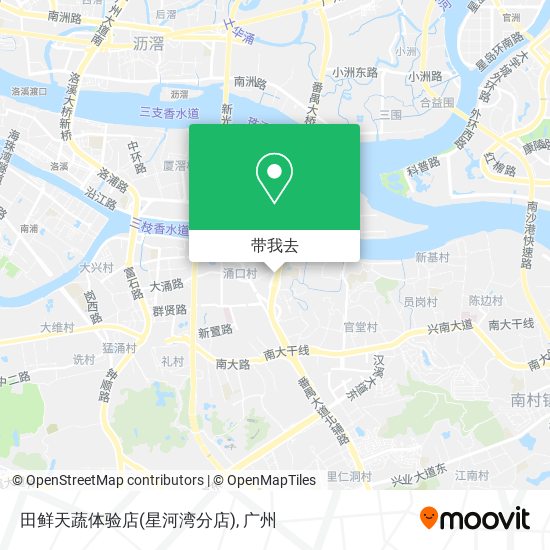 田鲜天蔬体验店(星河湾分店)地图