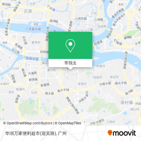 华润万家便利超市(迎宾路)地图