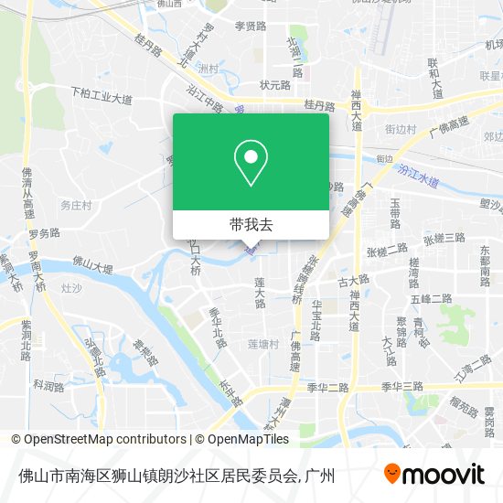佛山市南海区狮山镇朗沙社区居民委员会地图