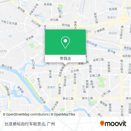比亚桥站自行车租赁点地图