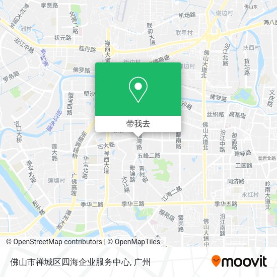 佛山市禅城区四海企业服务中心地图